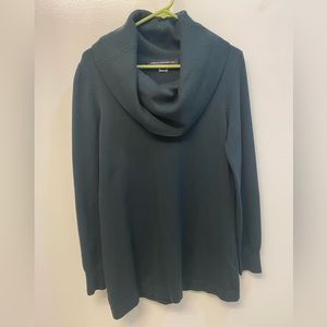 French Connection Large Emerald Green Cowl Neckline Sweater